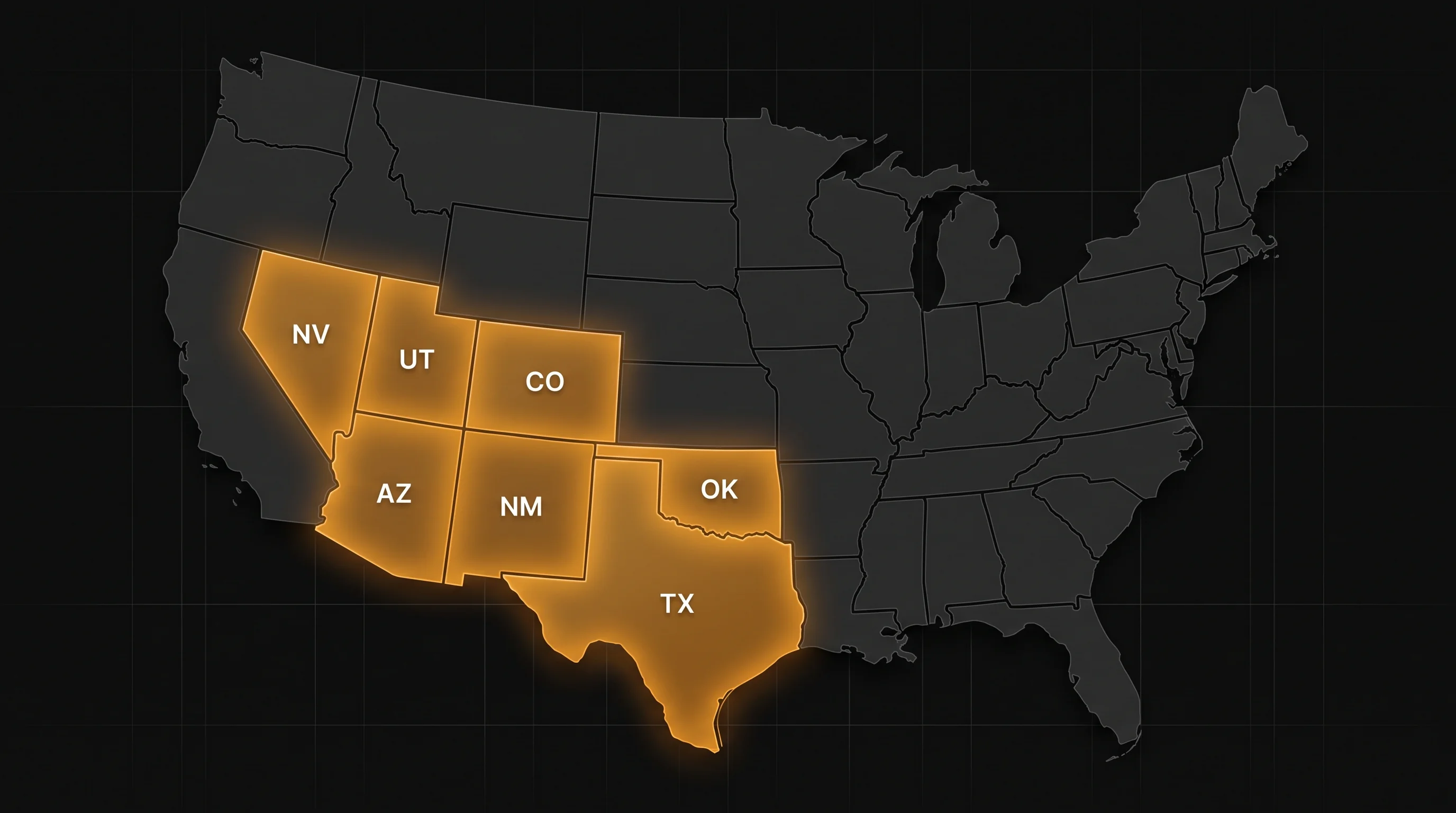 Southwest Region Data Center Facilities map