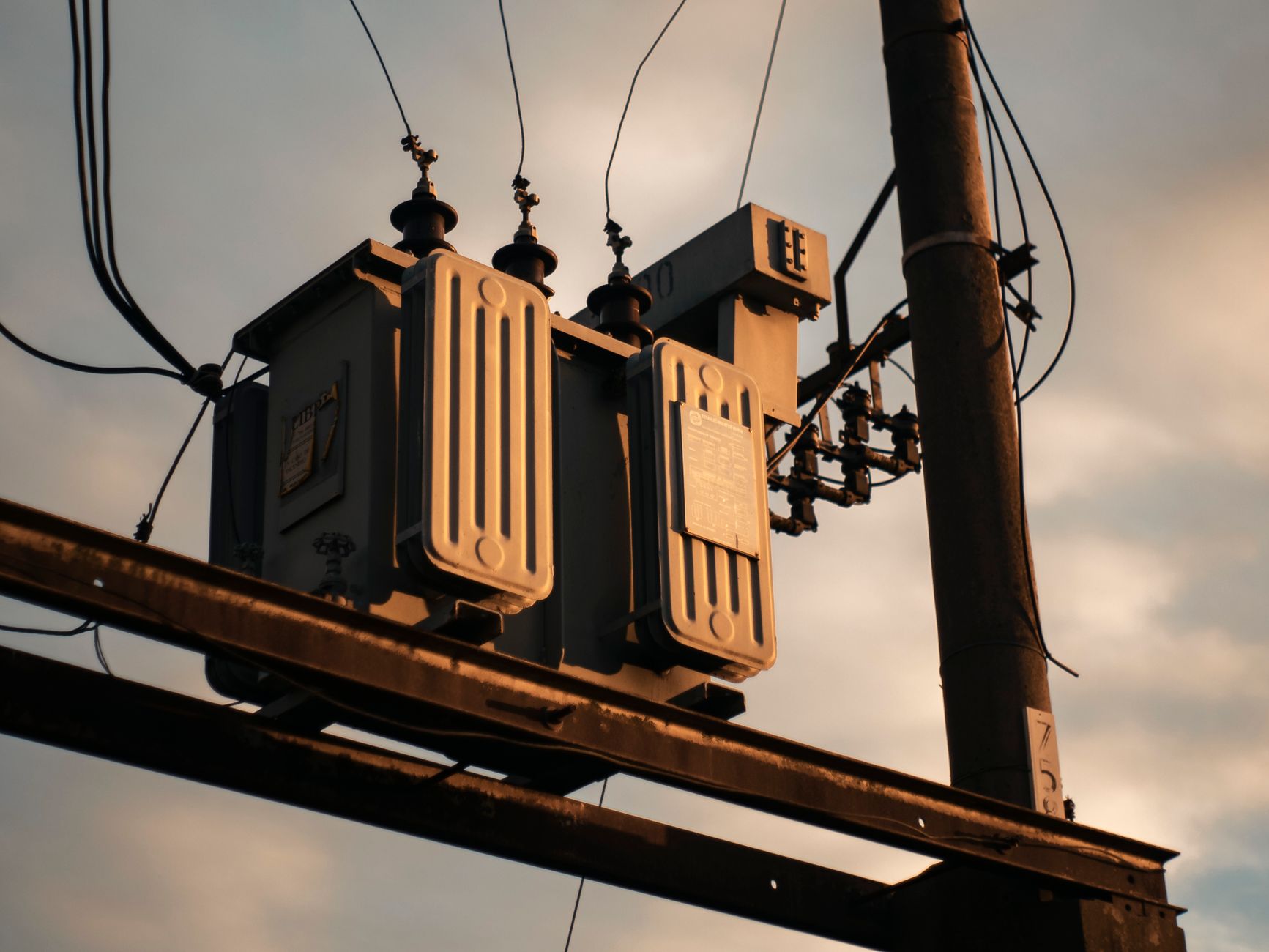 Industrial electrical transformer and switchgear installation for a Bitcoin mining facility power distribution system