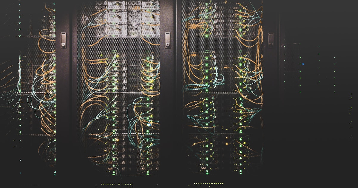 Data center server racks representing Bitcoin mining hosting SLA and uptime guarantees